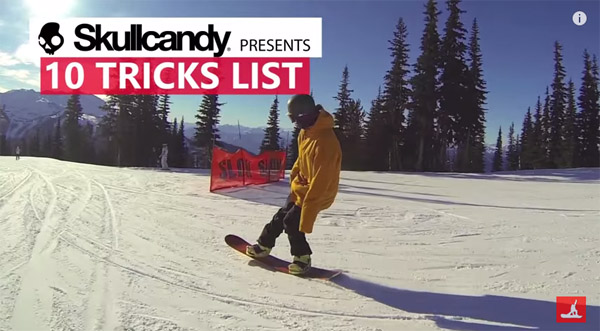 Snowboarding first 10 tricks